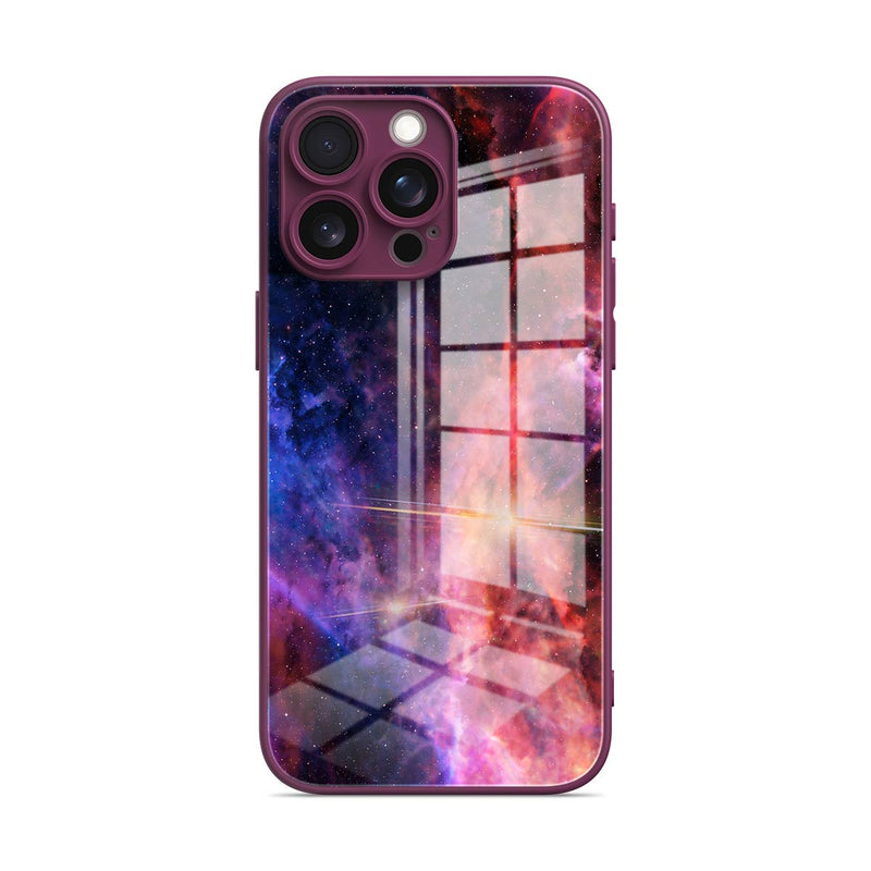 Blue Red Nebula - iPhone Glass Case