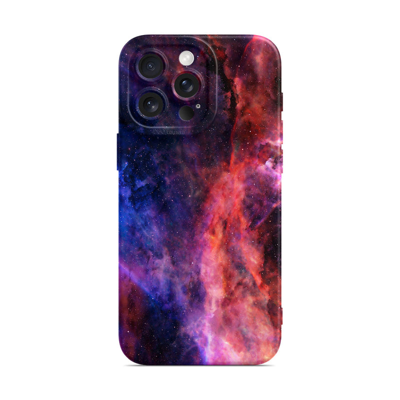 Blue Red Nebula - iPhone Silicone Case