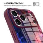 Blue Red Nebula - iPhone Glass Case