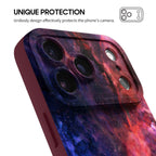 Blue Red Nebula - iPhone Silicone Case