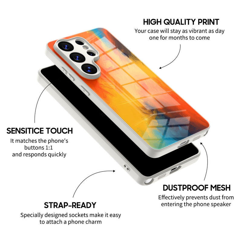 Heat Phoenix - Samsung Glass Case