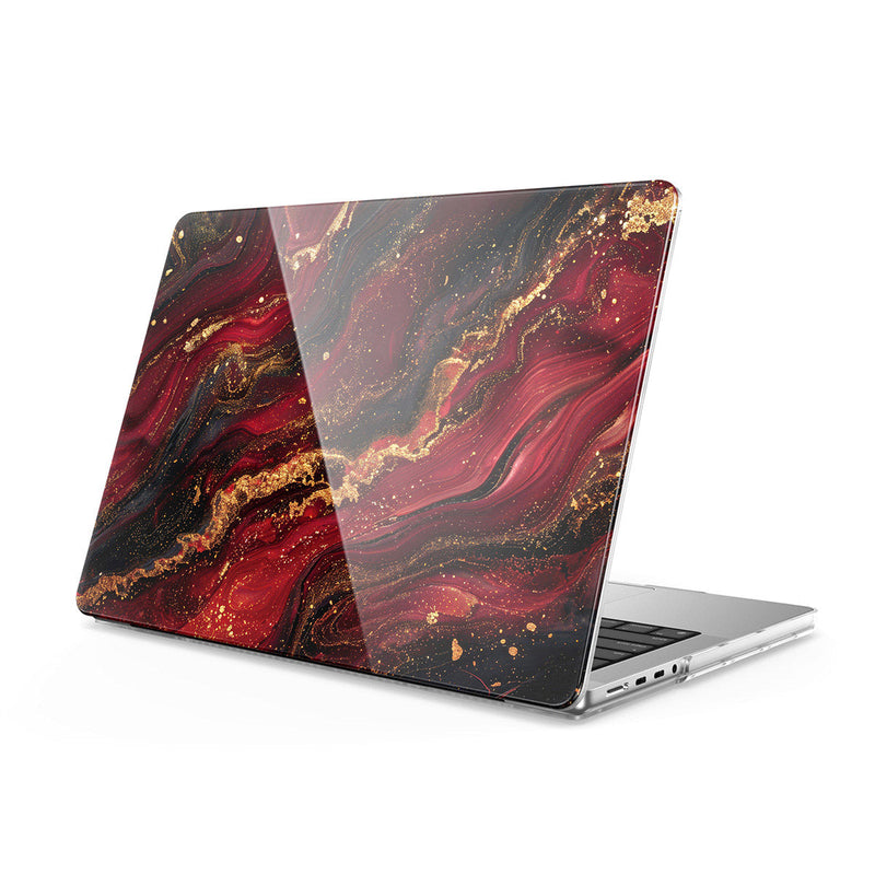 Dark Red Gilt - Macbook Case