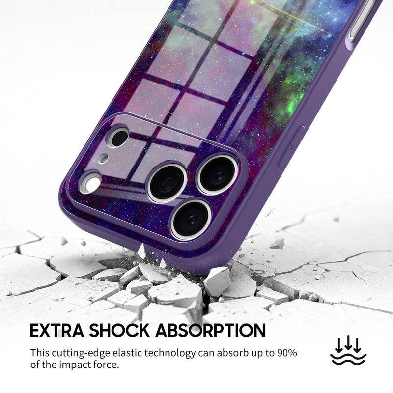 Psychedelic Purple World - iPhone Glass Case