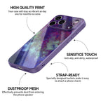 Psychedelic Purple World - iPhone Glass Case