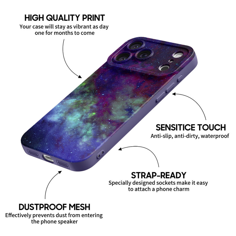 Psychedelic Purple World - iPhone Silicone Case