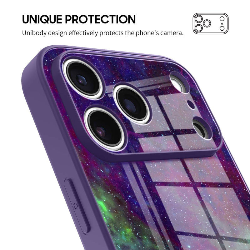 Psychedelic Purple World - iPhone Glass Case