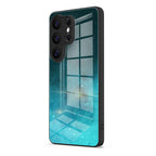 Fluorescent Star Blue - Samsung Glass Case