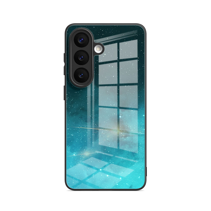 Fluorescent Star Blue - Samsung Glass Case