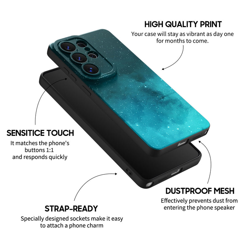 Fluorescent Star Blue - Samsung Silicone Case