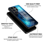 Blue King Star - Samsung Glass Case