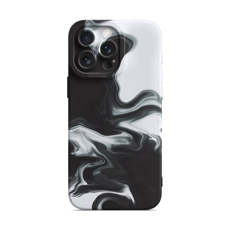 Black White - iPhone Silicone Case