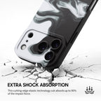 Black White - iPhone Silicone Case