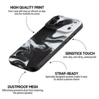 Black White - iPhone Silicone Case