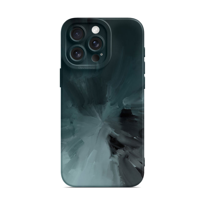 Black Gray - iPhone Silicone Case