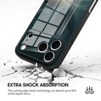 Black Gray - iPhone Glass Case