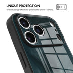 Black Gray - iPhone Glass Case