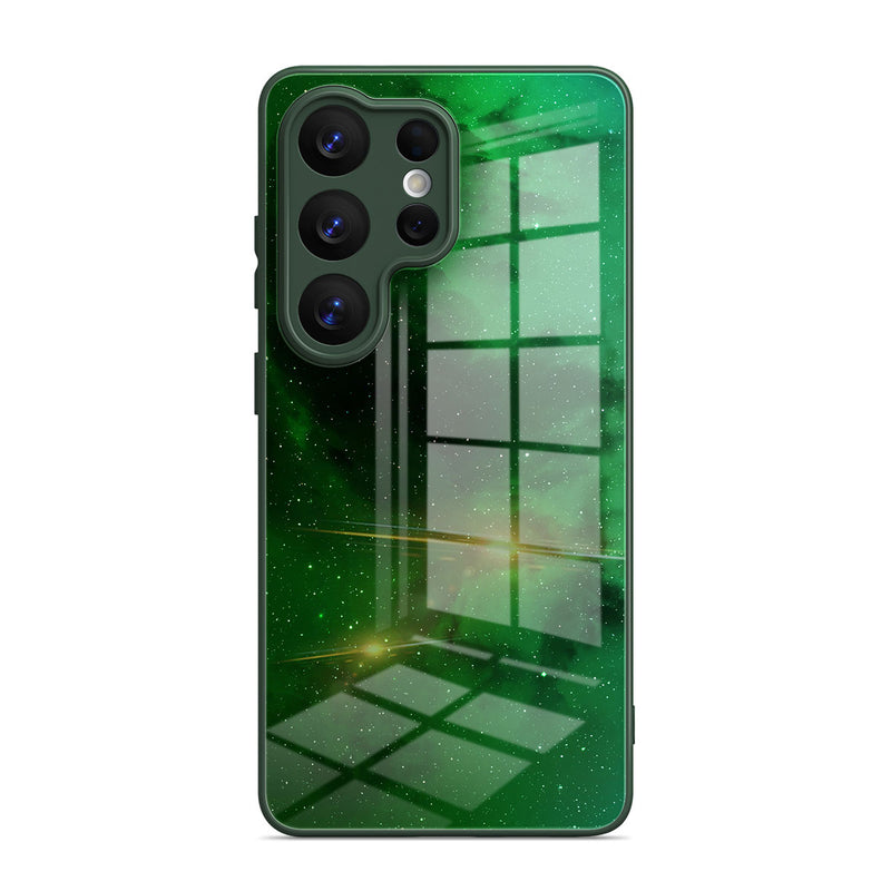 Night Star Green - Samsung Glass Case