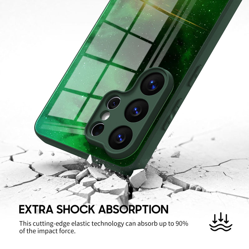 Night Star Green - Samsung Glass Case