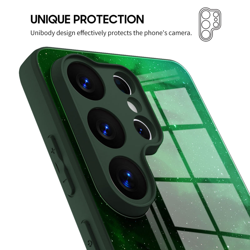 Night Star Green - Samsung Glass Case