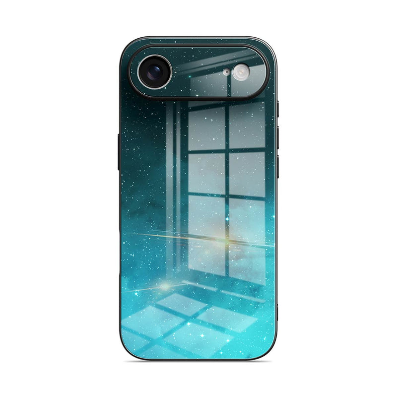 Fluorescent Star Blue - iPhone Glass Case