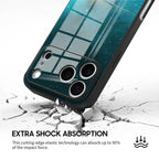 Fluorescent Star Blue - iPhone Glass Case