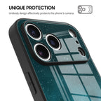 Fluorescent Star Blue - iPhone Glass Case