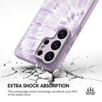 Lilac Ripples - Samsung Glass Case