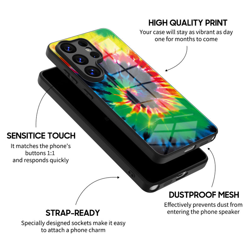 Vibrant Flow - Samsung Glass Case