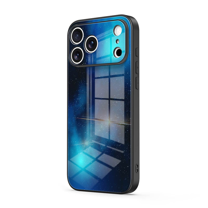 Blue King Star - iPhone Glass Case