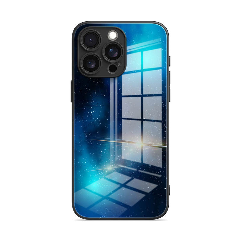Blue King Star - iPhone Glass Case