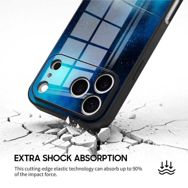 Blue King Star - iPhone Glass Case