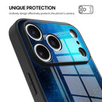 Blue King Star - iPhone Glass Case