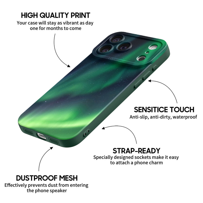 Aurora Green - iPhone Silicone Case