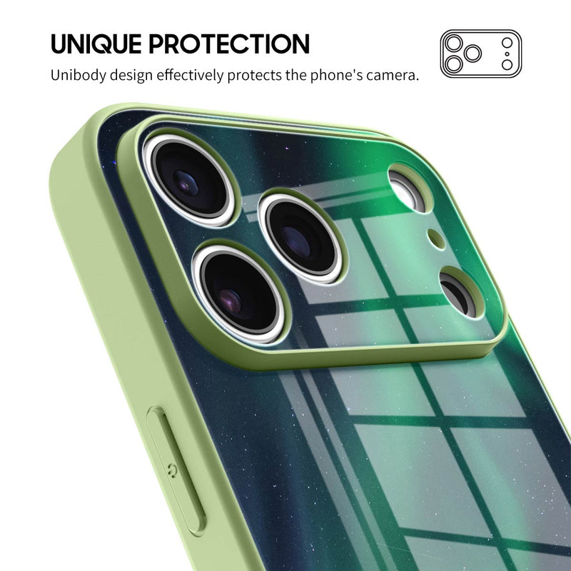 Aurora Green - iPhone Glass Case