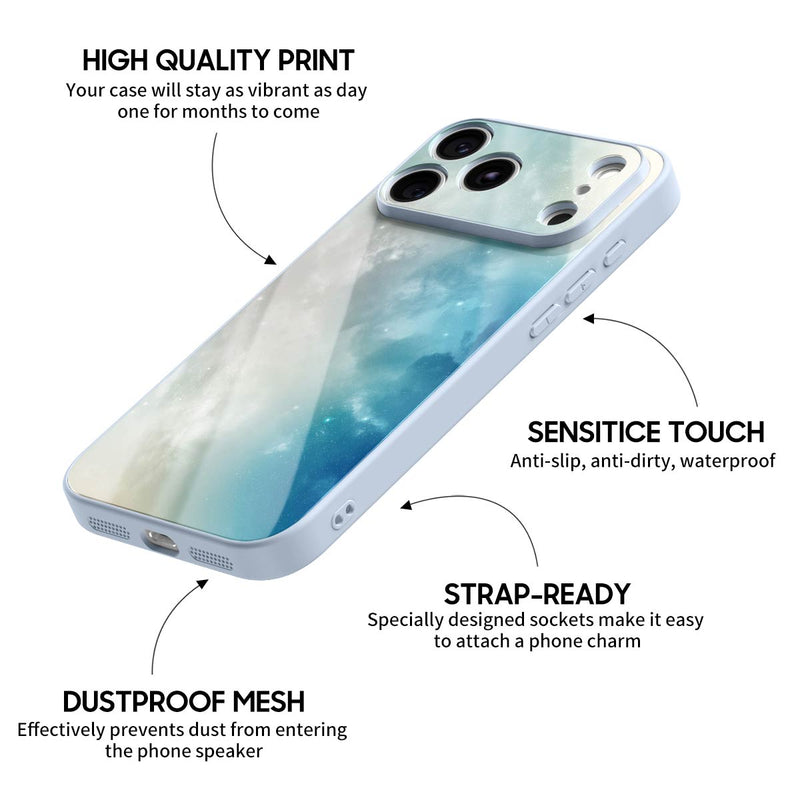 Ice Crystal Star - iPhone Glass Case
