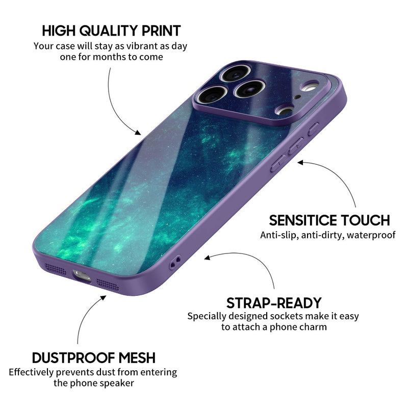 Night Light Star River - iPhone Glass Case