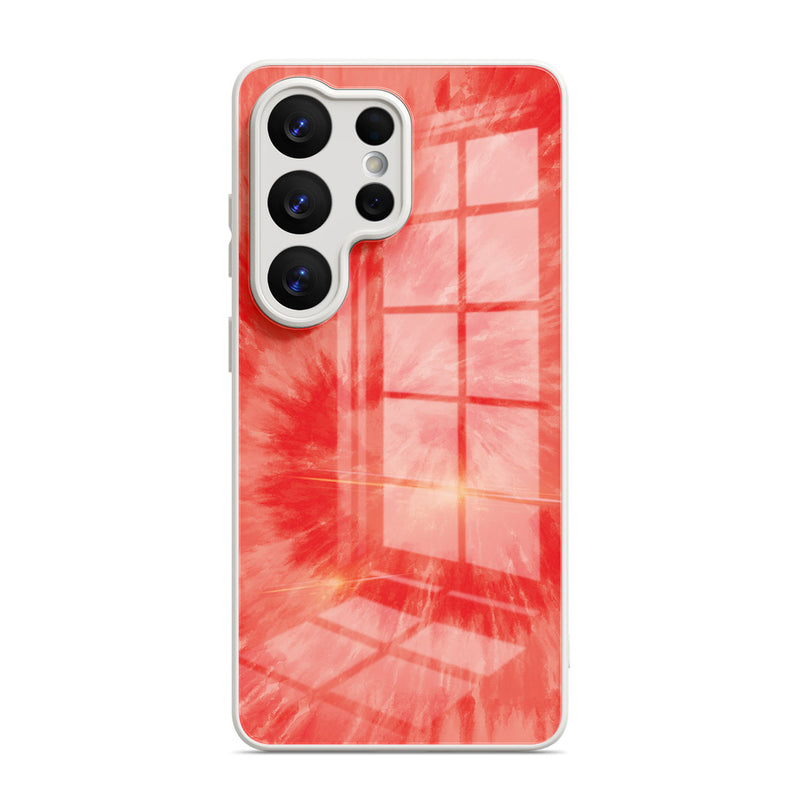 Scarlet Glow - Samsung Glass Case
