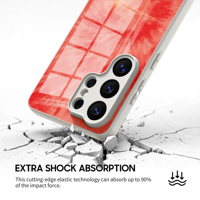 Scarlet Glow - Samsung Glass Case