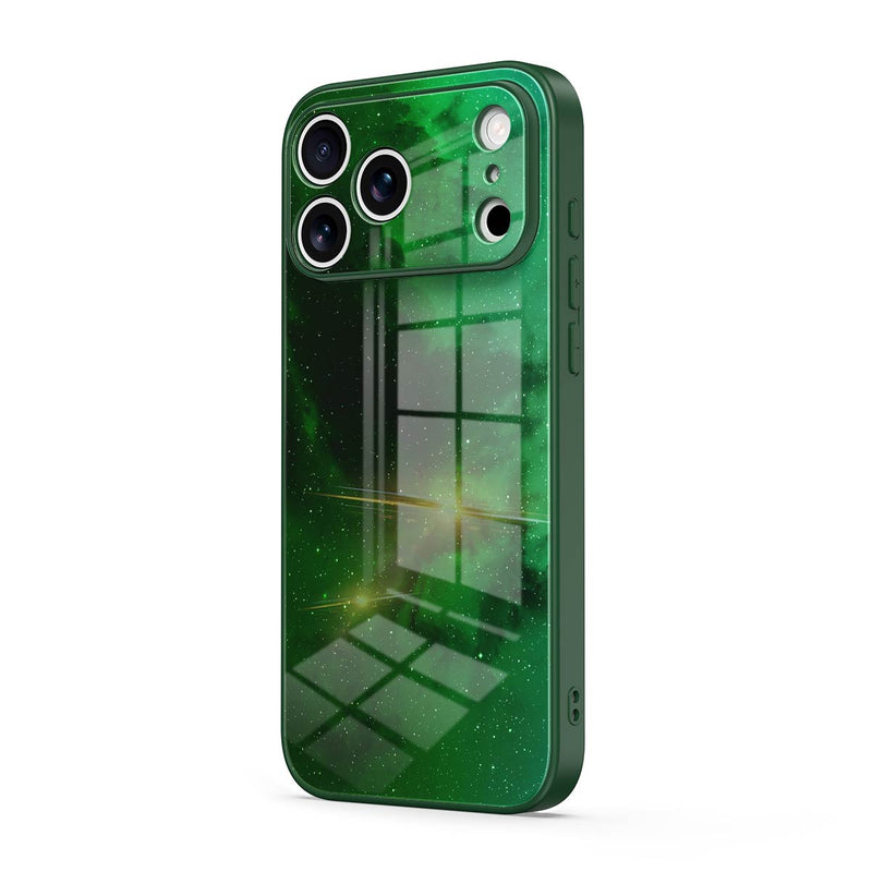 Night Star Green - iPhone Glass Case