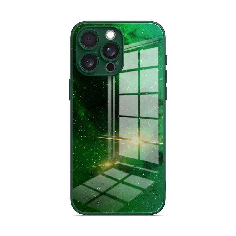 Night Star Green - iPhone Glass Case