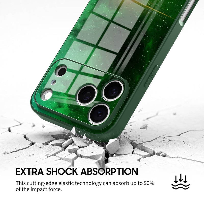 Night Star Green - iPhone Glass Case