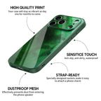 Night Star Green - iPhone Glass Case