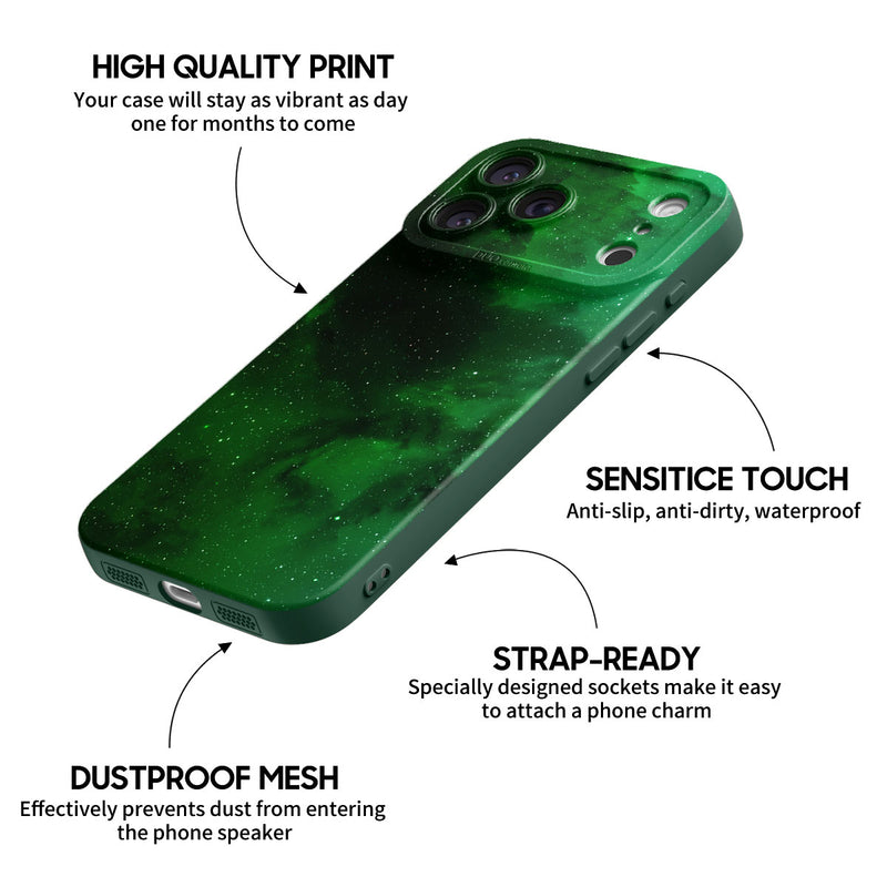 Night Star Green - iPhone Silicone Case