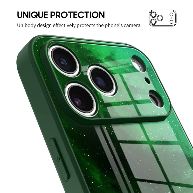 Night Star Green - iPhone Glass Case