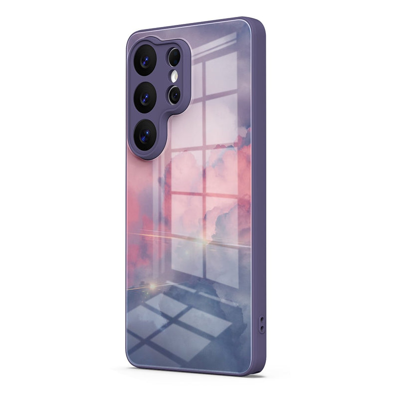 Pink Clouds - Samsung Glass Case