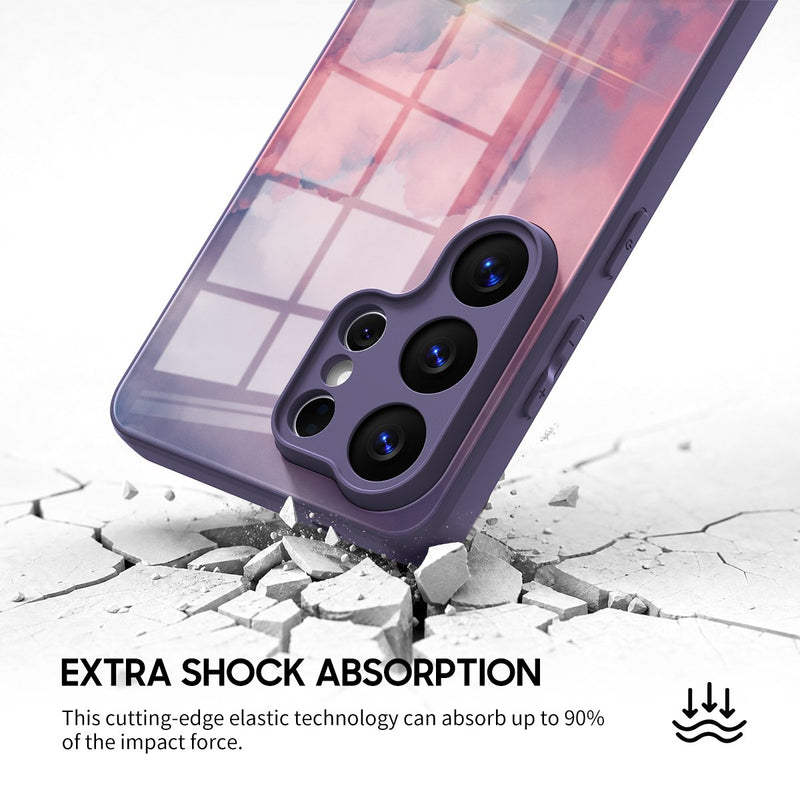 Pink Clouds - Samsung Glass Case
