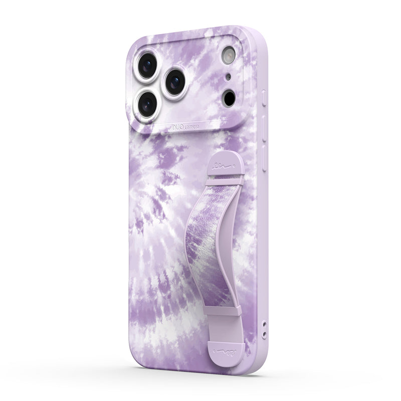 Lilac Ripples - iPhone Wrist Strap Case