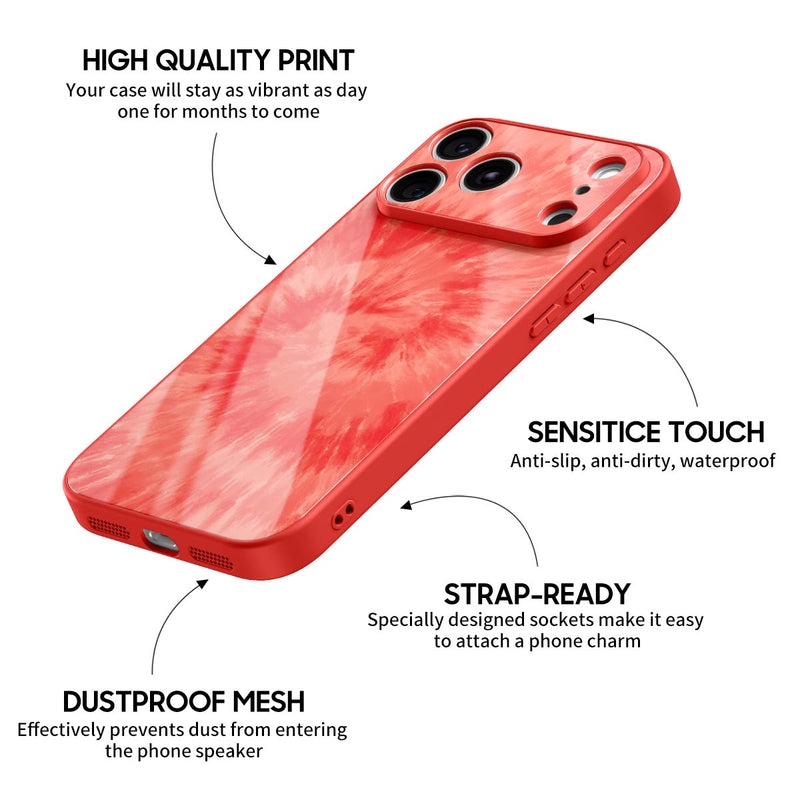 Scarlet Glow - iPhone Glass Case
