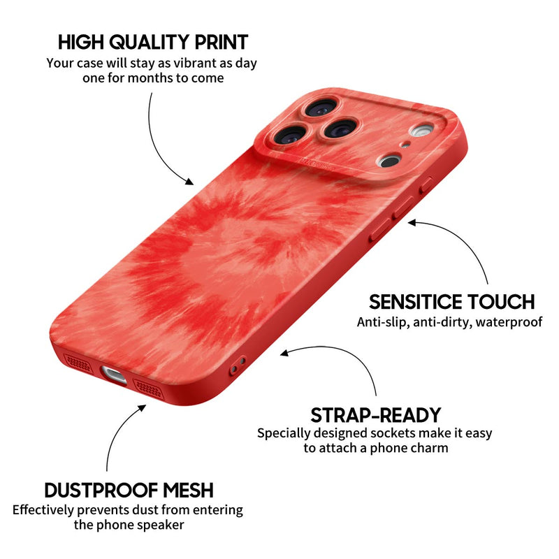Scarlet Glow - iPhone Silicone Case