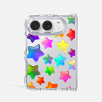 Rainbow Candy Stars - iPhone Crystal Clear Case